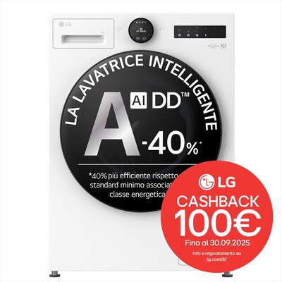LG - Lavatrice AI DD F4X7009TWB 9 Kg Classe A-Essence White