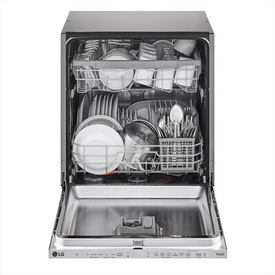 LG - Lavastoviglie QUADWASH DB242TX Classe D 14 coperti-Acciaio inossidabile