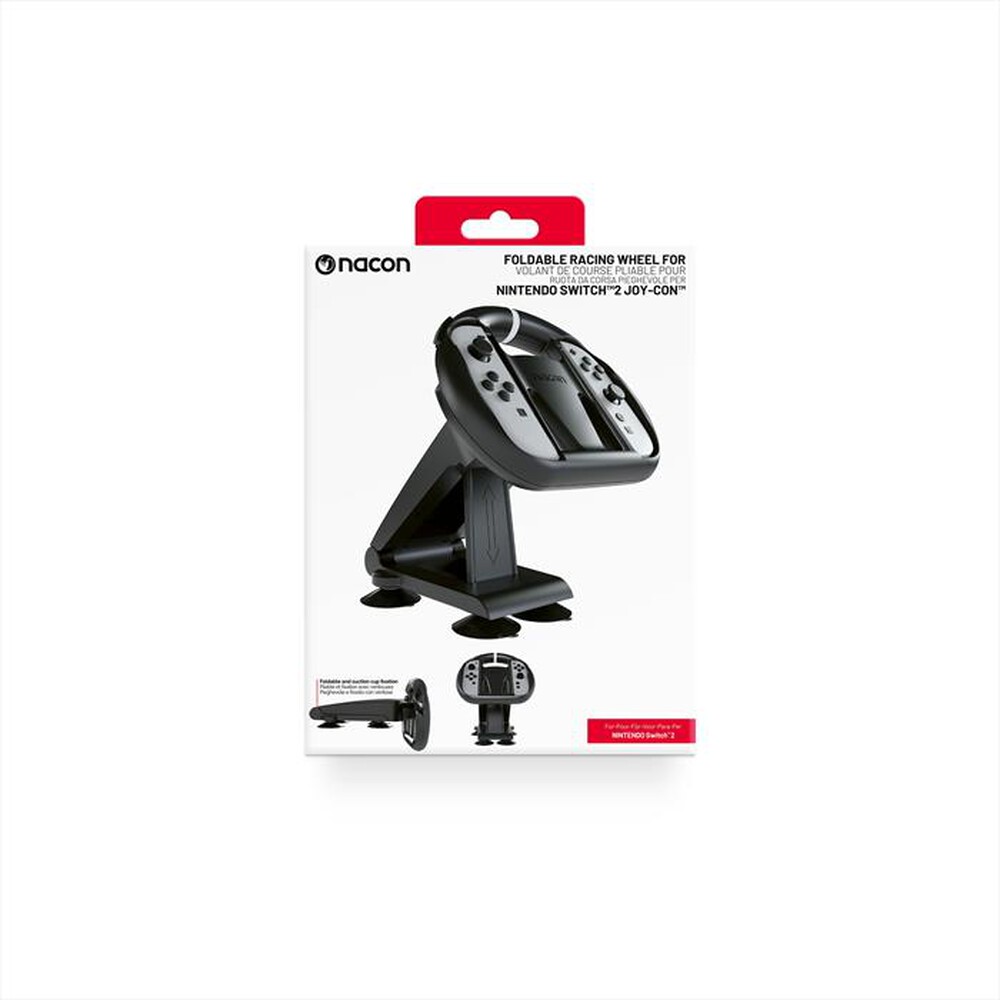 "BIG BEN - VOLANTE PIEGHEVOLE CON ALLOGGIO 2 JOYCON, SWITCH 2-Nero"