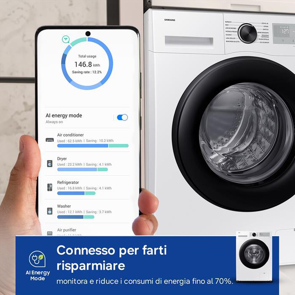 Immagine del prodotto SAMSUNG - Lavatrice WW90CGC04DAHET 9 Kg Classe A-bianco