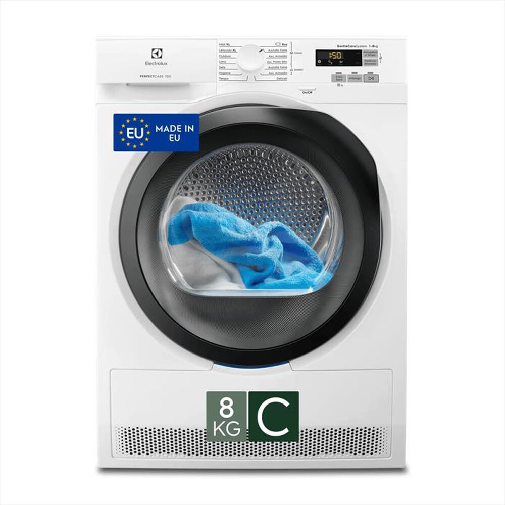 Immagine del prodotto ELECTROLUX - Asciugatrice EW7H583B 8Kg Classe C-Bianco/obl&ograve; nero
