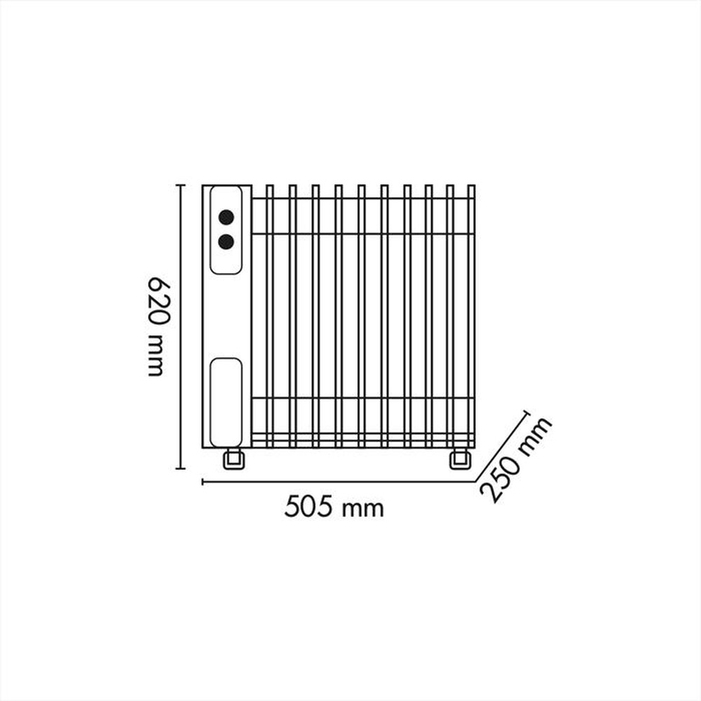 Immagine del prodotto ARGO - Radiatore a olio WARM BLACK TT 11-Nero