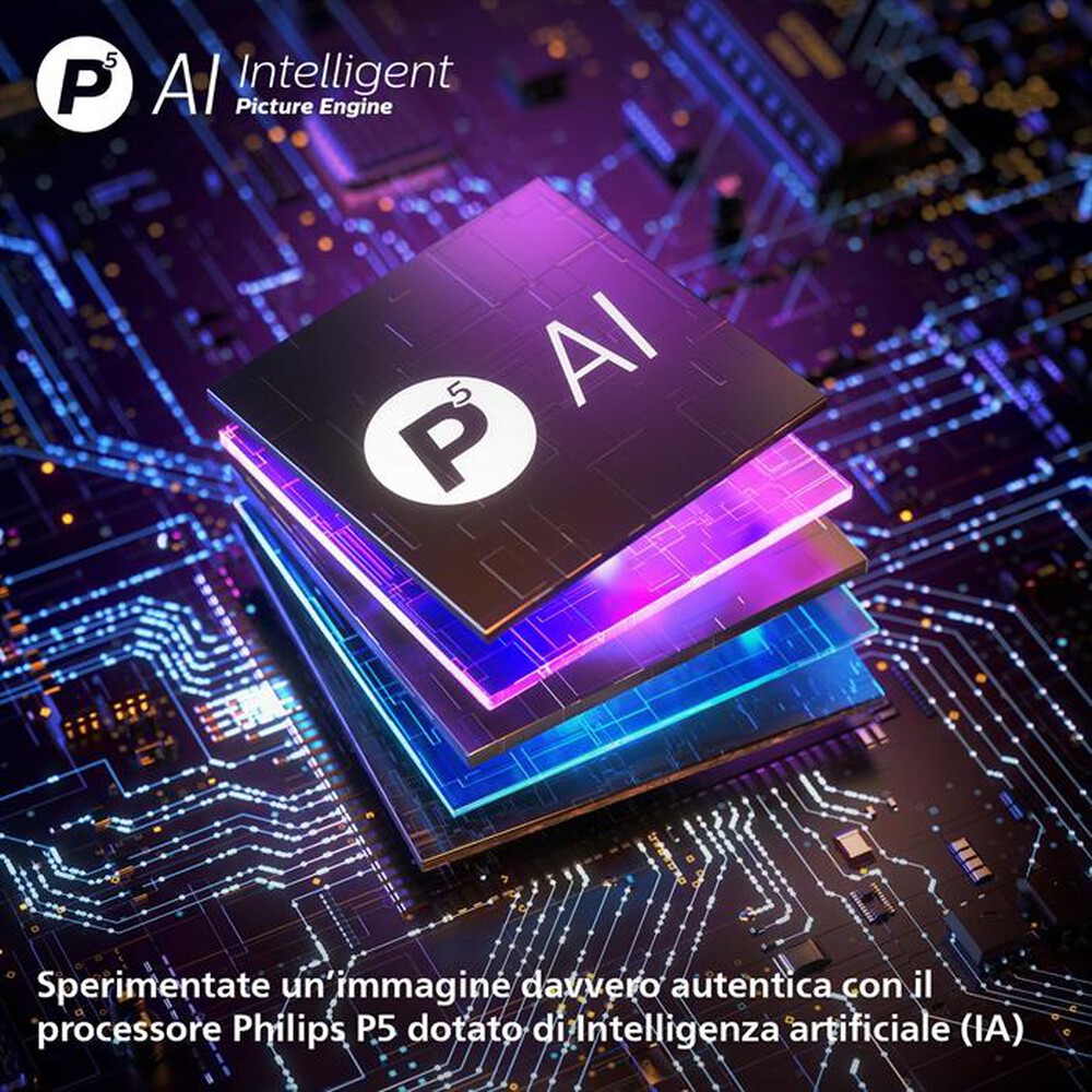 Immagine del prodotto PHILIPS - Smart TV Ambilight OLED 4K 55" 55OLED770-Black