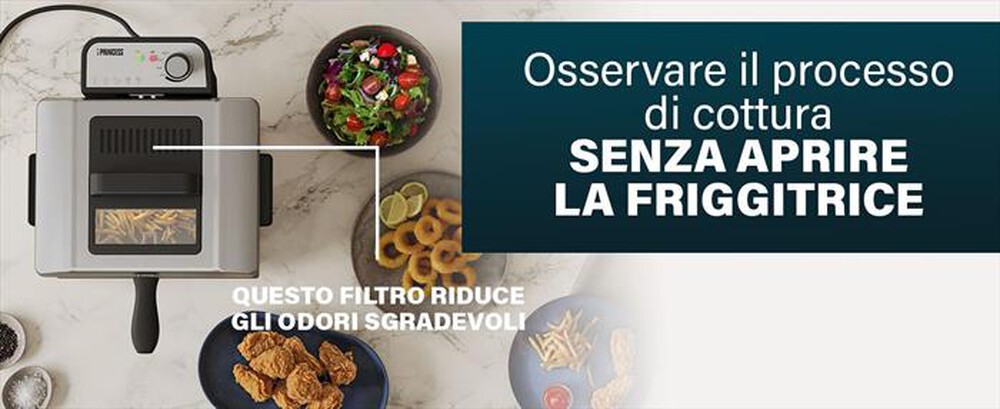 "PRINCESS - FRIGGITRICE 5L ACCIAIO-Acciaio"