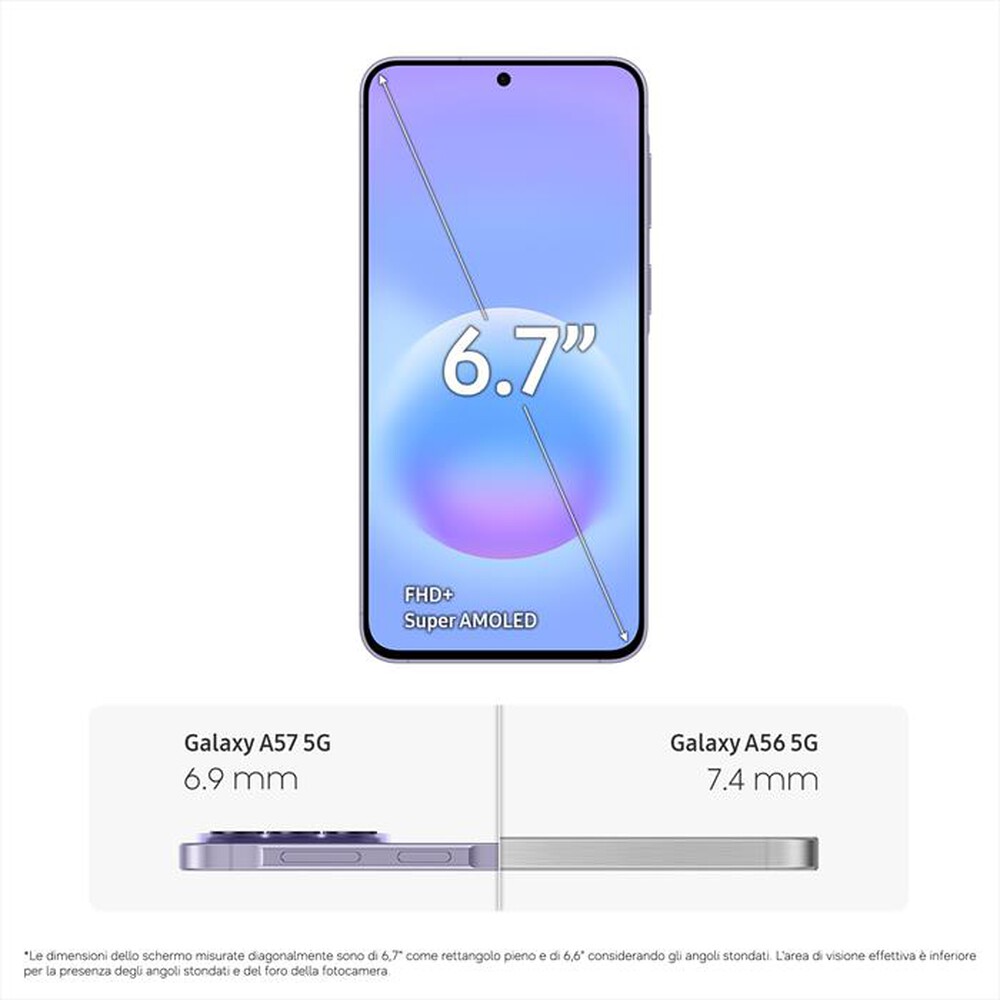 Immagine del prodotto SAMSUNG - Smartphone Galaxy  A57 5G 128GB-Awesome Lilac