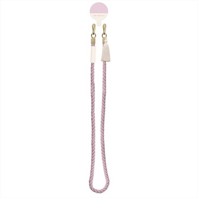 SBS - Cord necklace torchon CMCORDNECKT1-Pink white