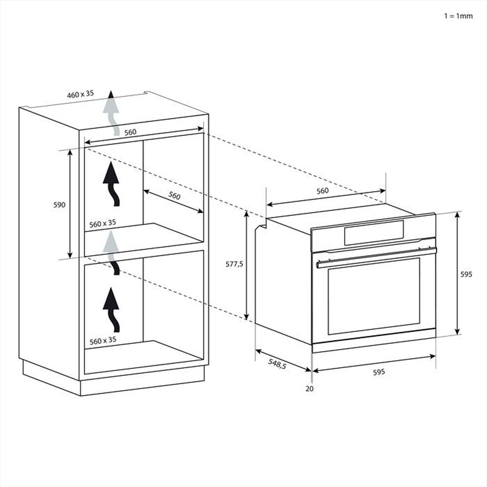 Immagine del prodotto CANDY - Forno incasso elettrico FCC 604 GH Classe A+-Ghisa