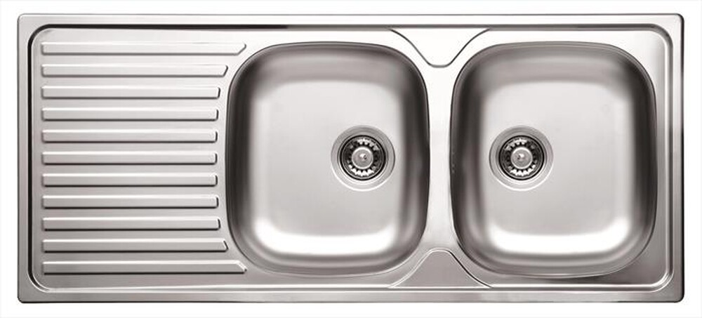 "GLEM GAS - Lavello lineare GL216IXD 2 vasche-Inox"