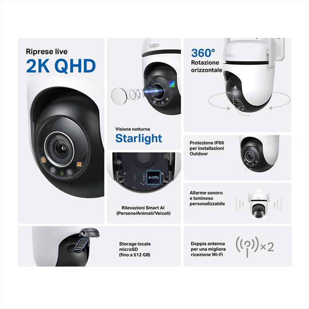 "TP-LINK - Telecamera smart TC42-Bianco"