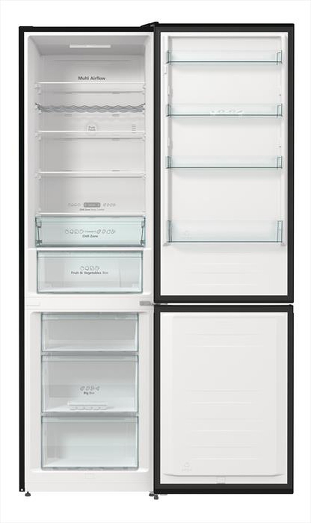 "HISENSE - Frigorifero combinato RB470N4EFD Classe D 361 lt-Black Inox"