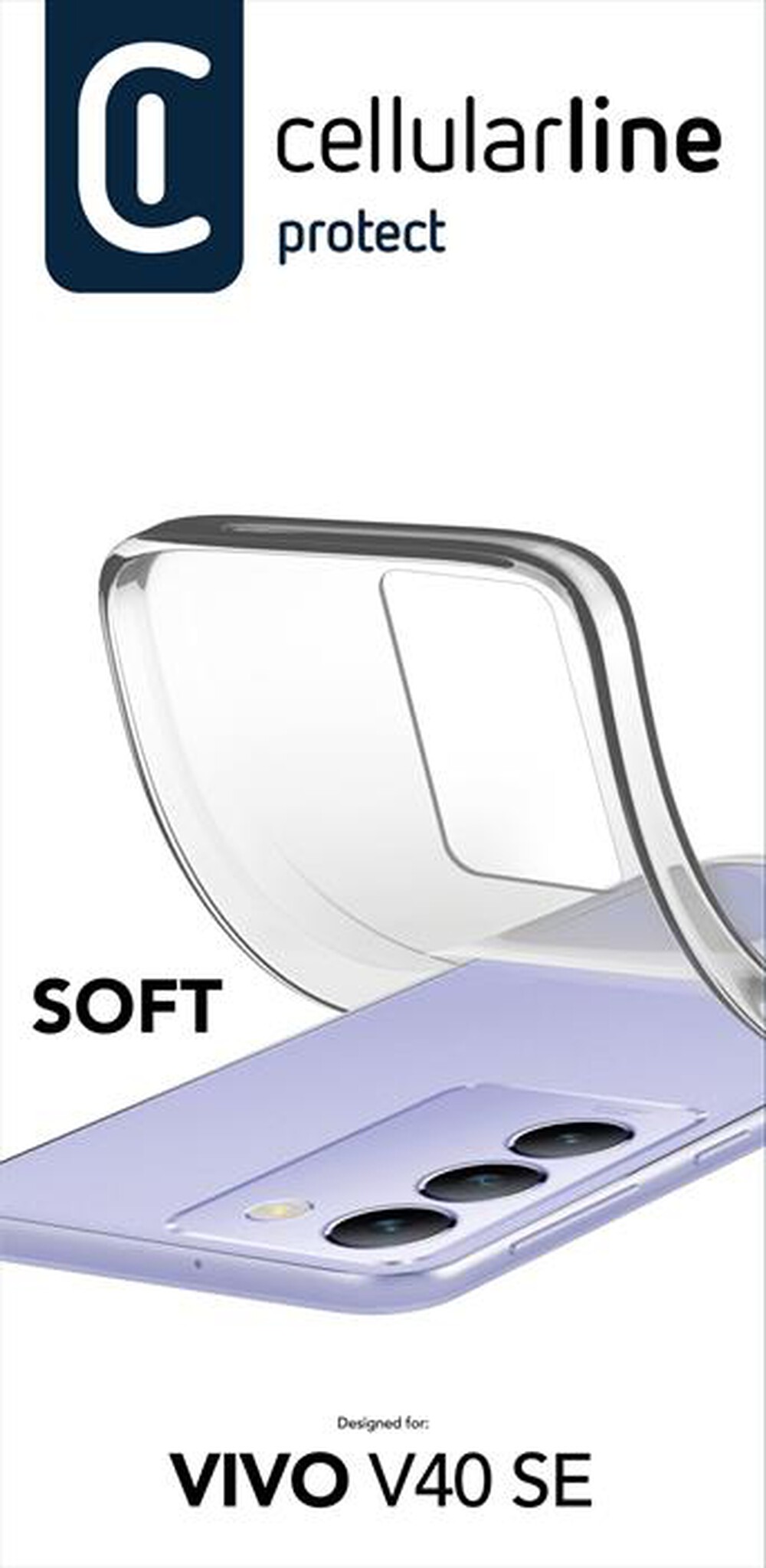 Immagine del prodotto CELLULARLINE - SOFT - VIVO V40 SE CUSTODIA IN GOMMA MORBIDA-Trasparente
