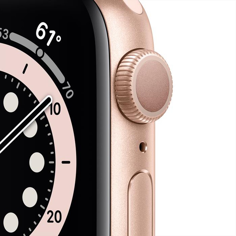 Immagine del prodotto APPLE - Watch Series 6 GPS 40mm Alluminio Oro-Cinturino Sport Rosa Sabbia