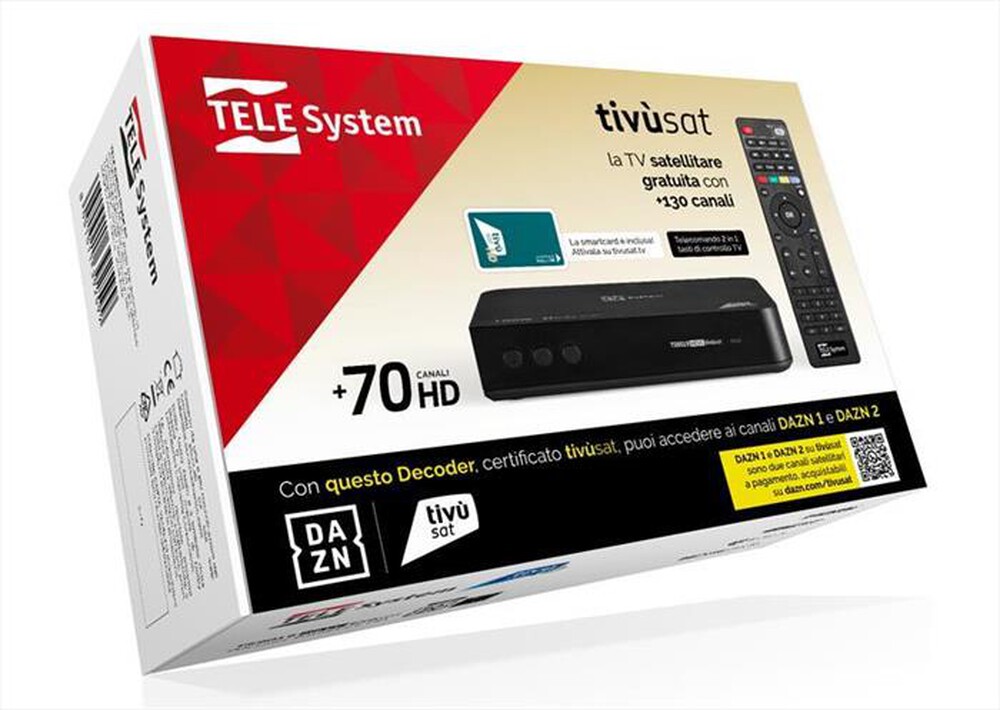 Immagine del prodotto TELESYSTEM - TS9019 TIVU'SAT-BLACK