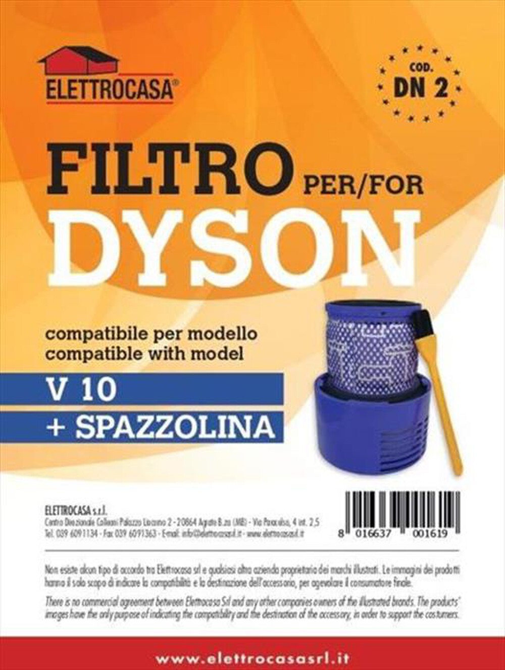 "ELETTROCASA - FILTRO DYSON V10"