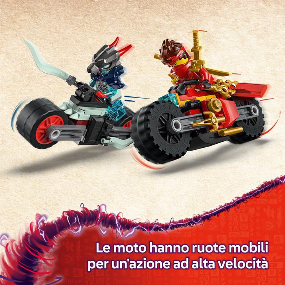 "LEGO - GARA DI VELOCIT SULLA MOTO DI KAI-,"