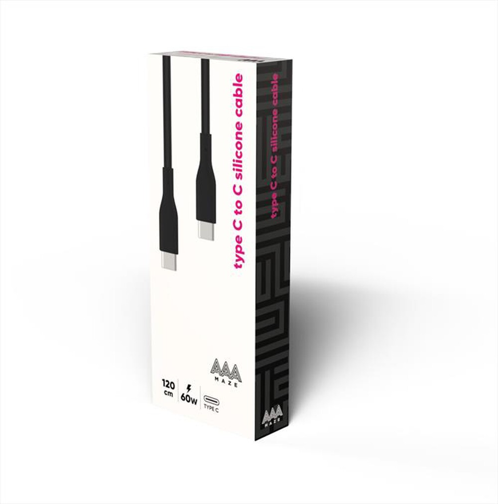 Immagine del prodotto AAAMAZE - CAVO IN SILICONE 1,2 METRI 60W TYPE--Nero