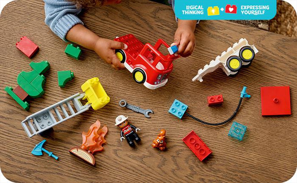 Immagine del prodotto LEGO - DUPLO Autopompa con manichetta e pompiere - 10473-Multicolore