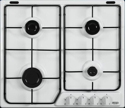 DE LONGHI - Piano cottura a gas YBF 46 ASV 4 fuochi 58cm-Bianco