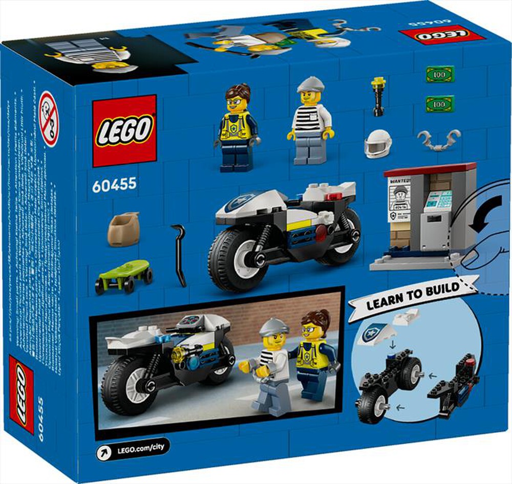"LEGO - CITY Inseguimento della moto della Polizia - 60455"