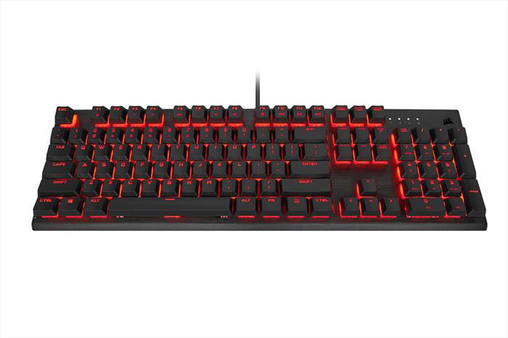 "CORSAIR - Tastiera gaming CORSAIR K60 PRO-Nero/Rosso"