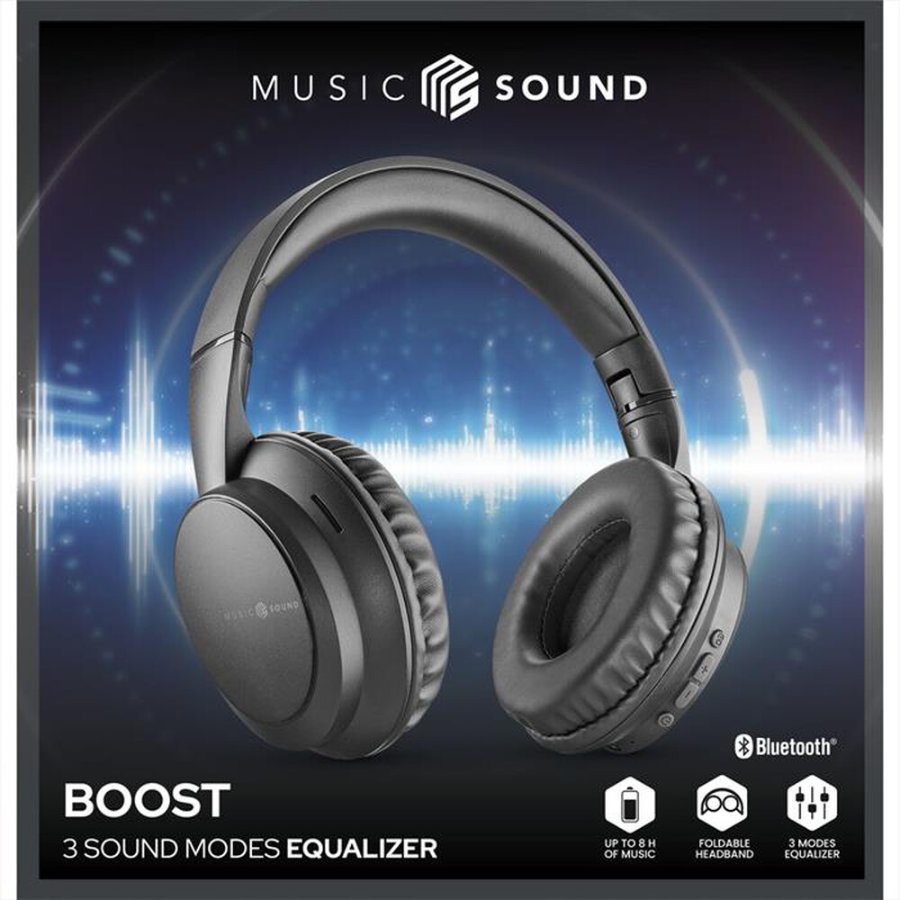 Immagine del prodotto MUSIC SOUND - Cuffie a padiglione chiuso BOOST-Black