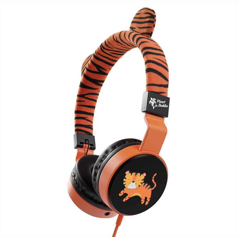 "PLANET BUDDIES - Cuffie wired TIGER FURRY-Orange - Arancione - Tigre"