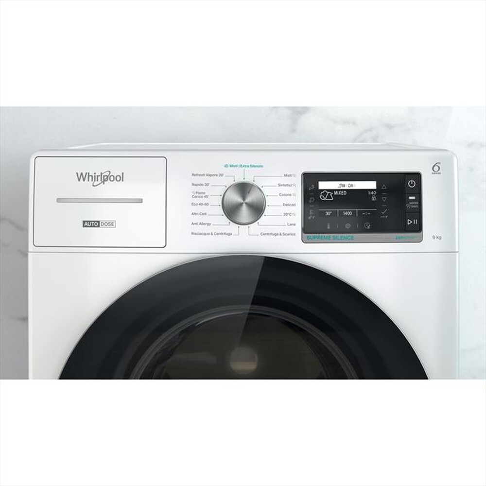 Immagine del prodotto WHIRLPOOL - Lavatrice SUPREME SILENCE W8 W946WR IT 9 Kg - A-Bianco