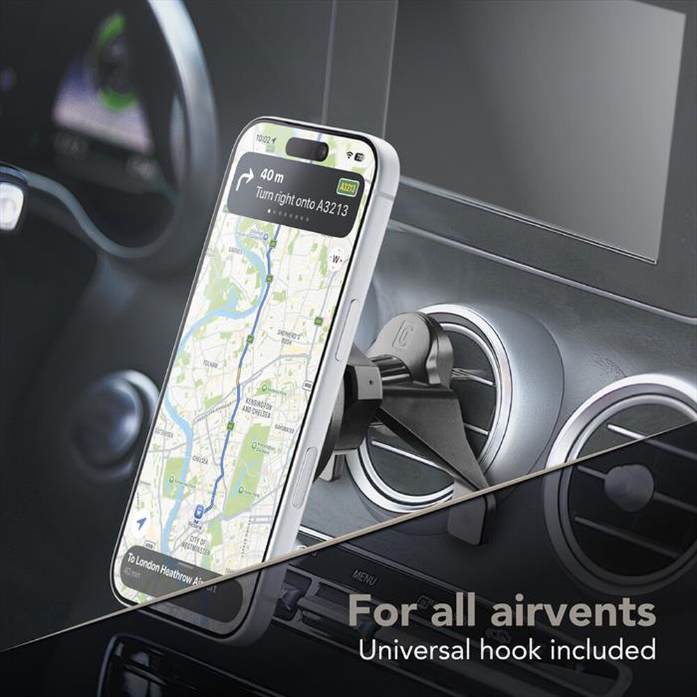 Immagine del prodotto CELLULARLINE - Supporto auto con ricarica MAG HOLDER QI2 25W-Nero