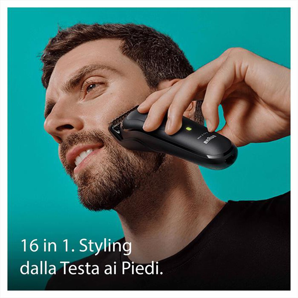 "BRAUN - Regolabarba MGK7470-NERO OPACO"