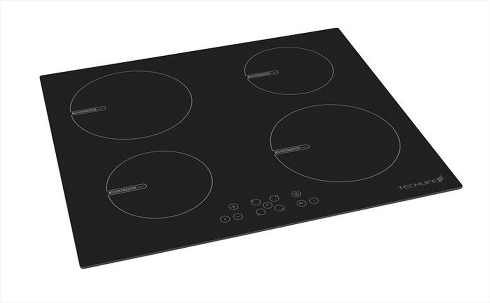 "TECHLIFE - Piano cottura elettrico TLBIPI60XM2 59 cm-Nero"