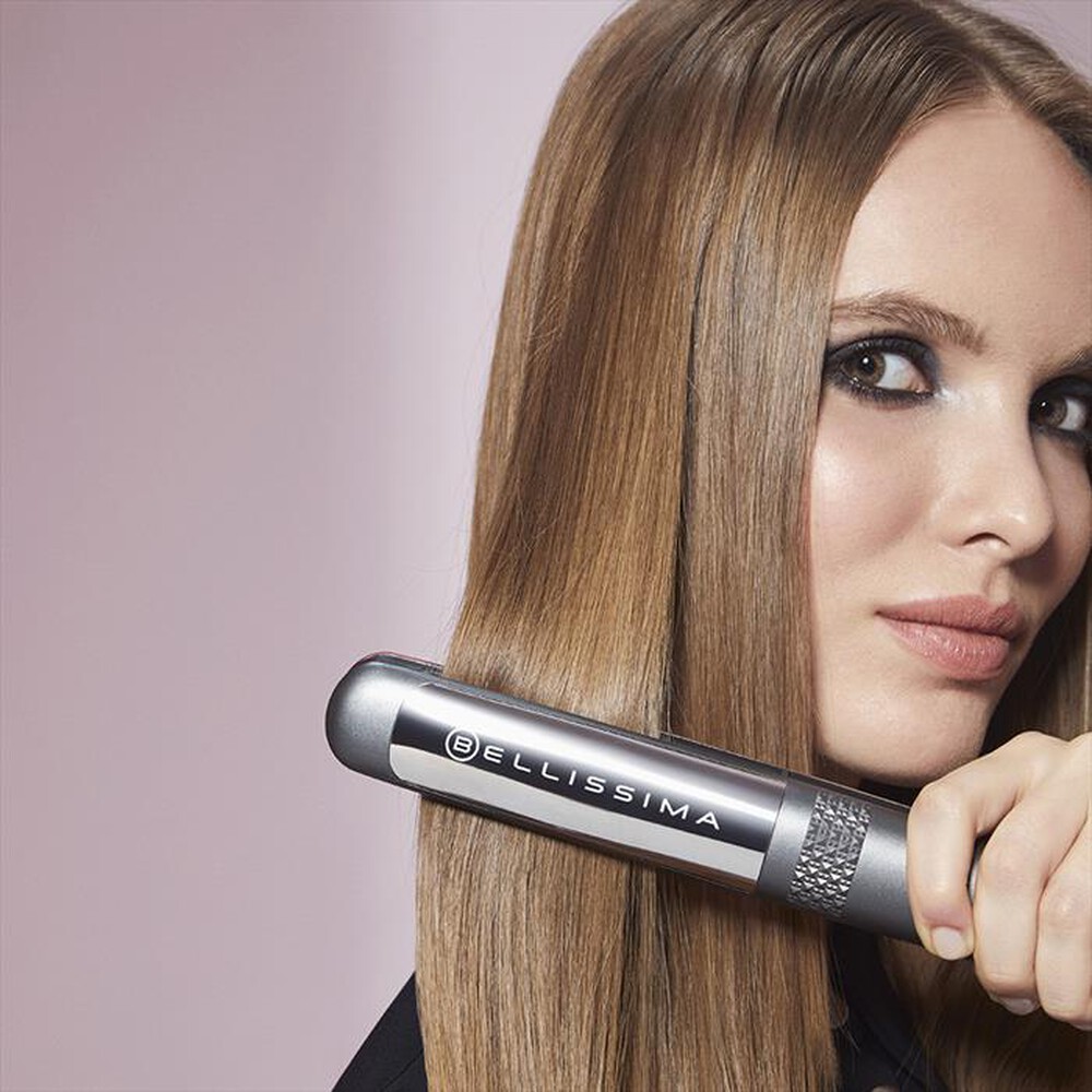 "BELLISSIMA IMETEC - PIASTRA PER CAPELLI CREATIVITY MULTISTYLE-Nero, Rosa"