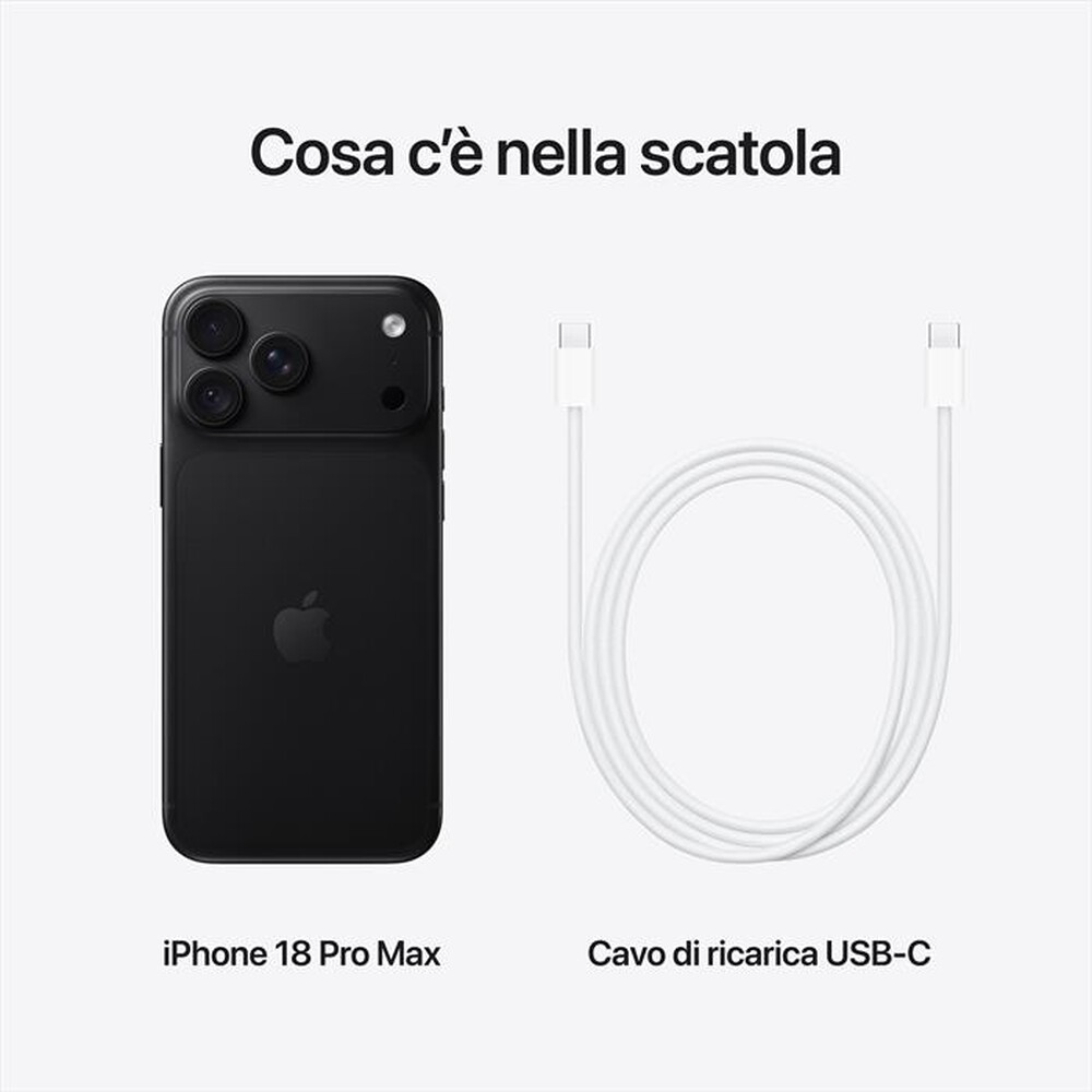 Immagine del prodotto APPLE - iPhone 18 Pro Max 2TB-Nero