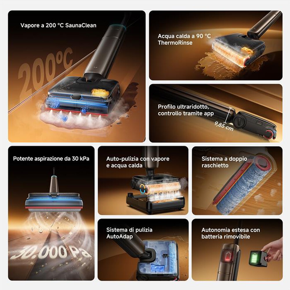 Immagine del prodotto DREAME - Lavapavimenti T16VIM PRO STEAM WET&DRY-Nero