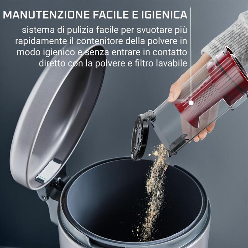 "ROWENTA - Scopa elettrica RH6A71WO-Rosso"
