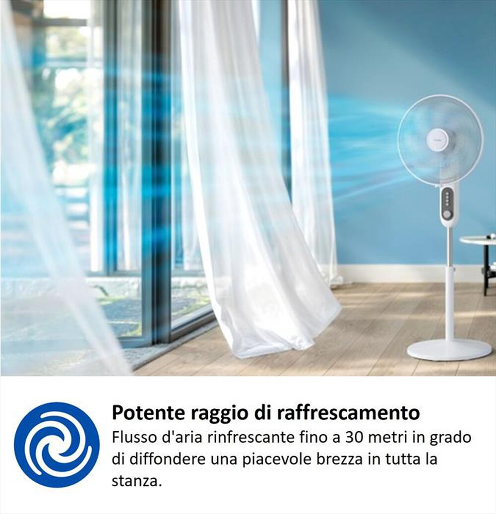 Immagine del prodotto PHILIPS - Ventilatore a piantana SERIE 1000 CX1220/00-Bianco