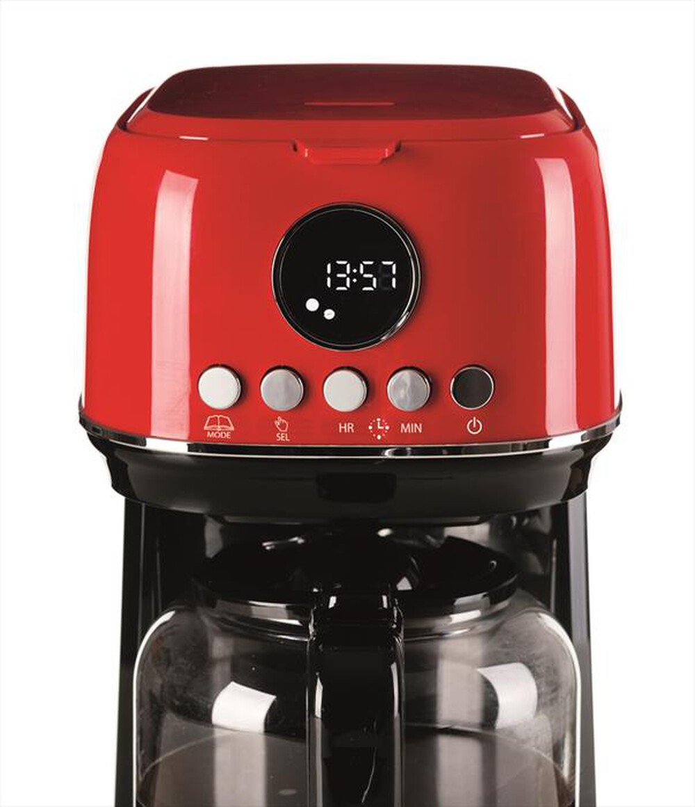 "ARIETE - Macchina caffè americana 1396-rosso"
