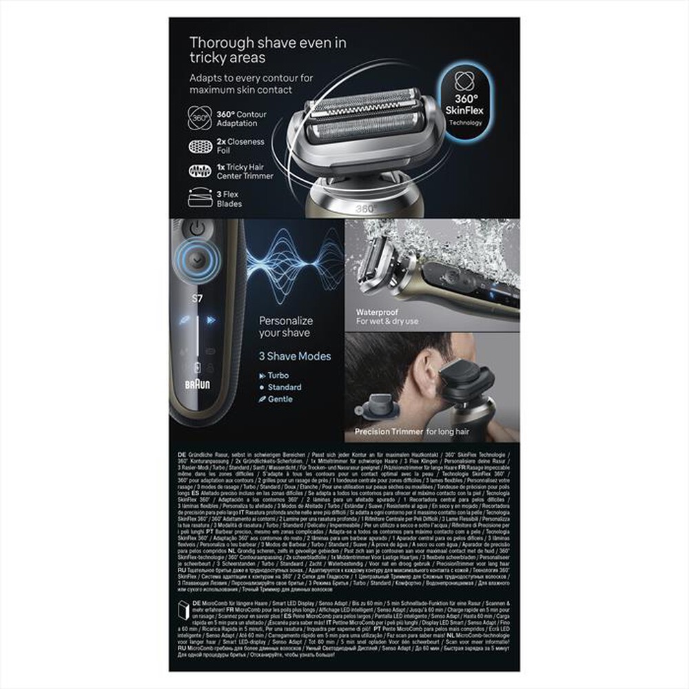 Immagine del prodotto BRAUN - Rasoio SHAVER 72-C1200S-ORO