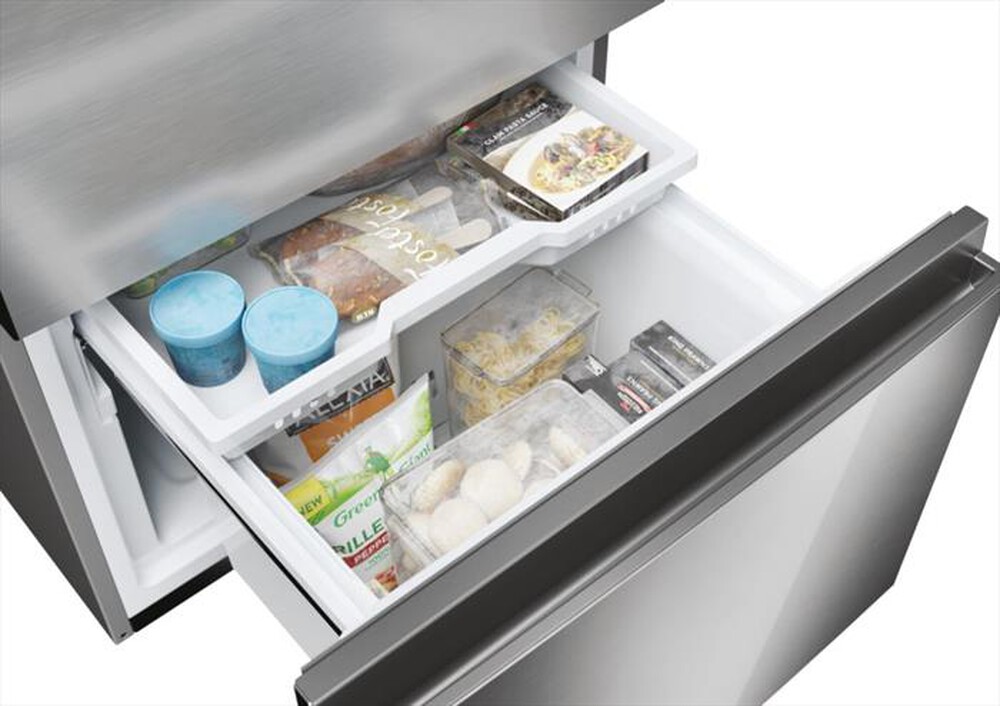 "HAIER - Frigorifero combinato HTW5620DNMG Classe D 414 lt-Argento"