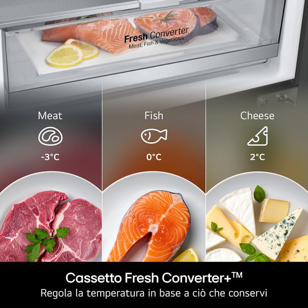 Immagine del prodotto LG - Frigorifero combinato GBBS514CPY Classe C 333lt-Argento