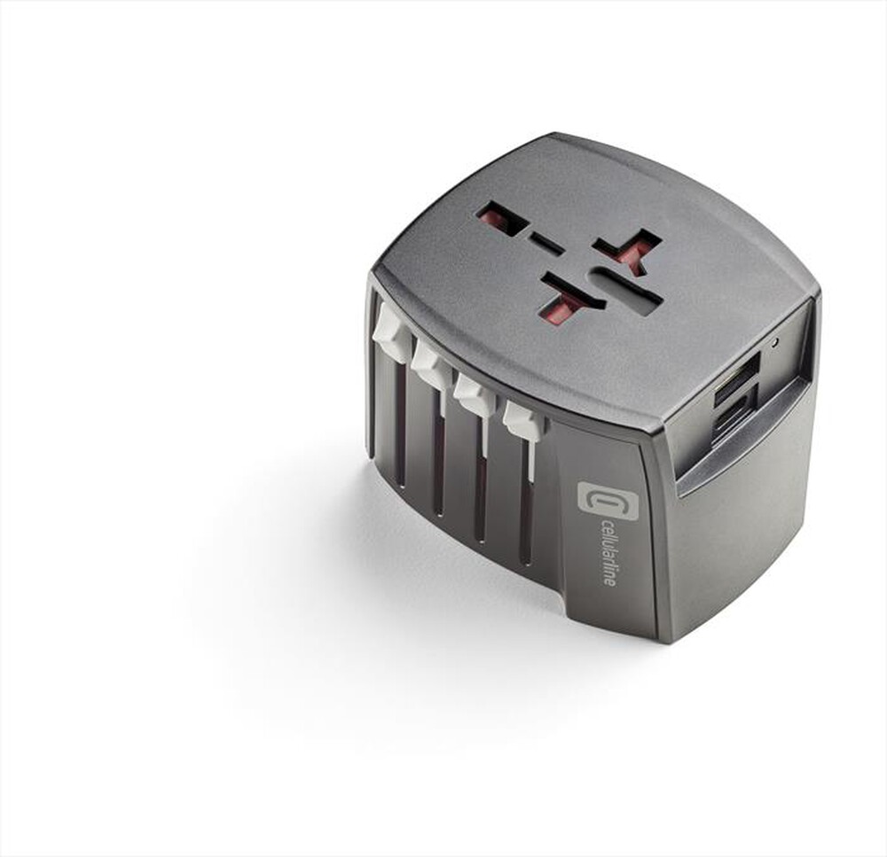 "CELLULARLINE - WORLD TRAVEL CHARGER-Black"