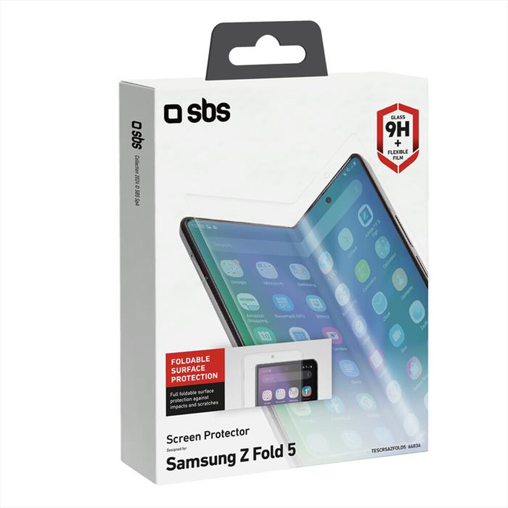 "SBS - Screen protector TESCRSAZFOLD5 Samsung Z Fold 5-Trasparente"