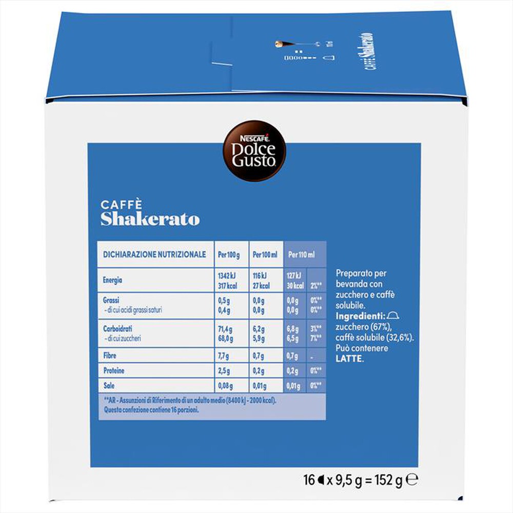 "NESCAFE' DOLCE GUSTO - CAFFE SHAKERATO"