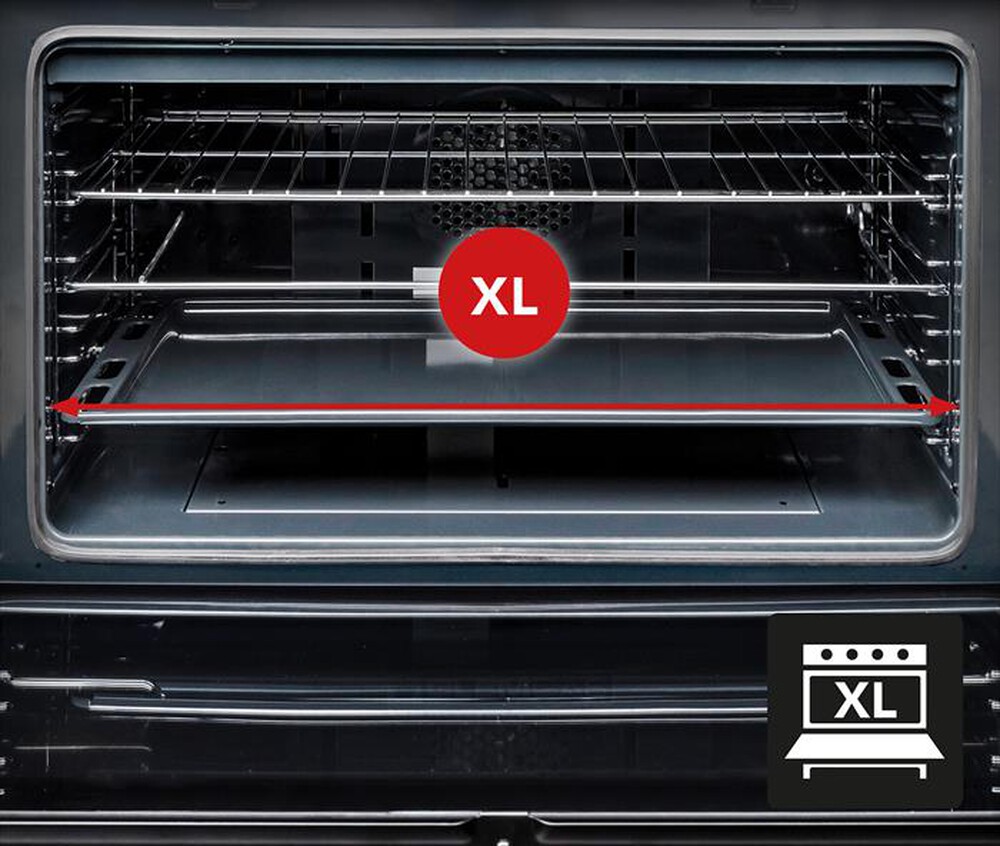 "GLEM GAS - Cucina SA965MBK Classe A-Nero Carbone"