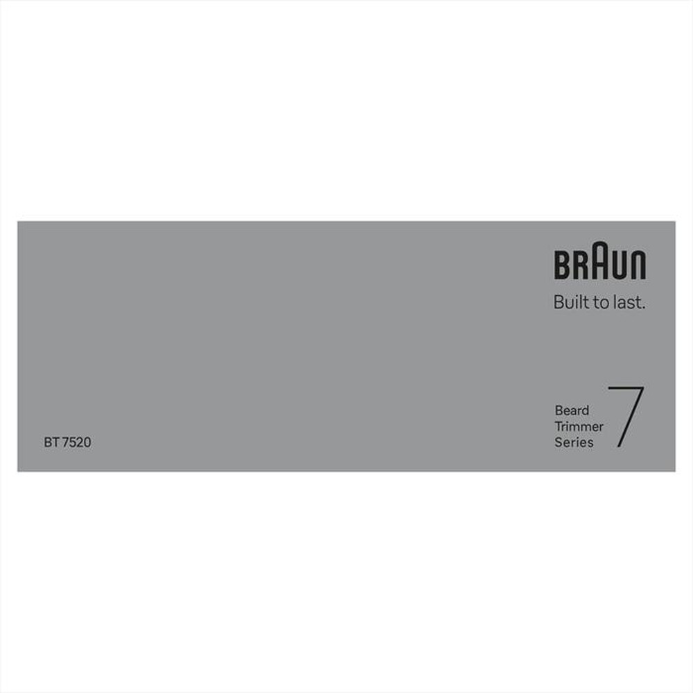 Immagine del prodotto BRAUN - Regolabarba BT 7520-BLU