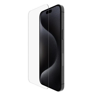BELKIN - VETRO TEMPEREDGLASS ANTIMICROBICO IPHONE 16 PROMAX-Trasparente