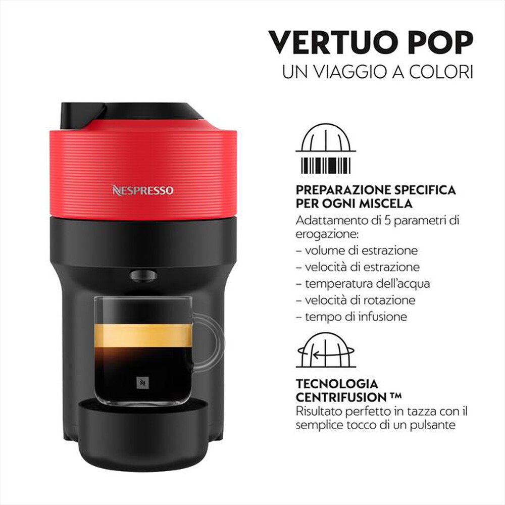 Immagine del prodotto KRUPS - Macchina da caff&egrave; VERTUO POP XN9205K Nespresso-RED