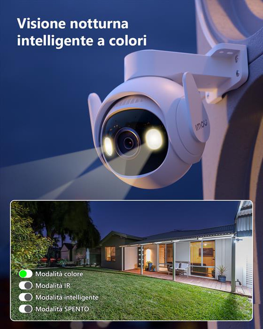 "IMOU - Telecamera da esterno motorizzata CRUISER 2 3K-BIANCO"
