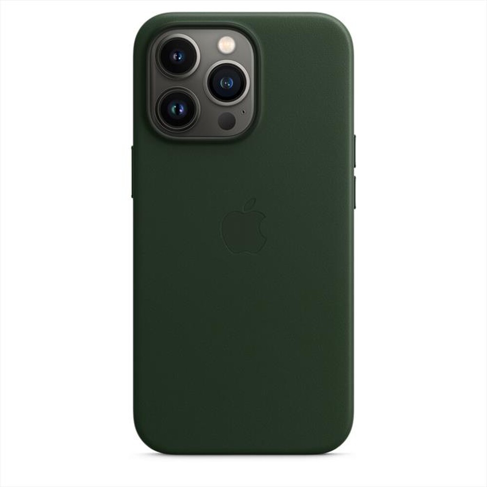 "APPLE - Custodia MagSafe in pelle per iPhone 13 Pro-Verde sequoia"