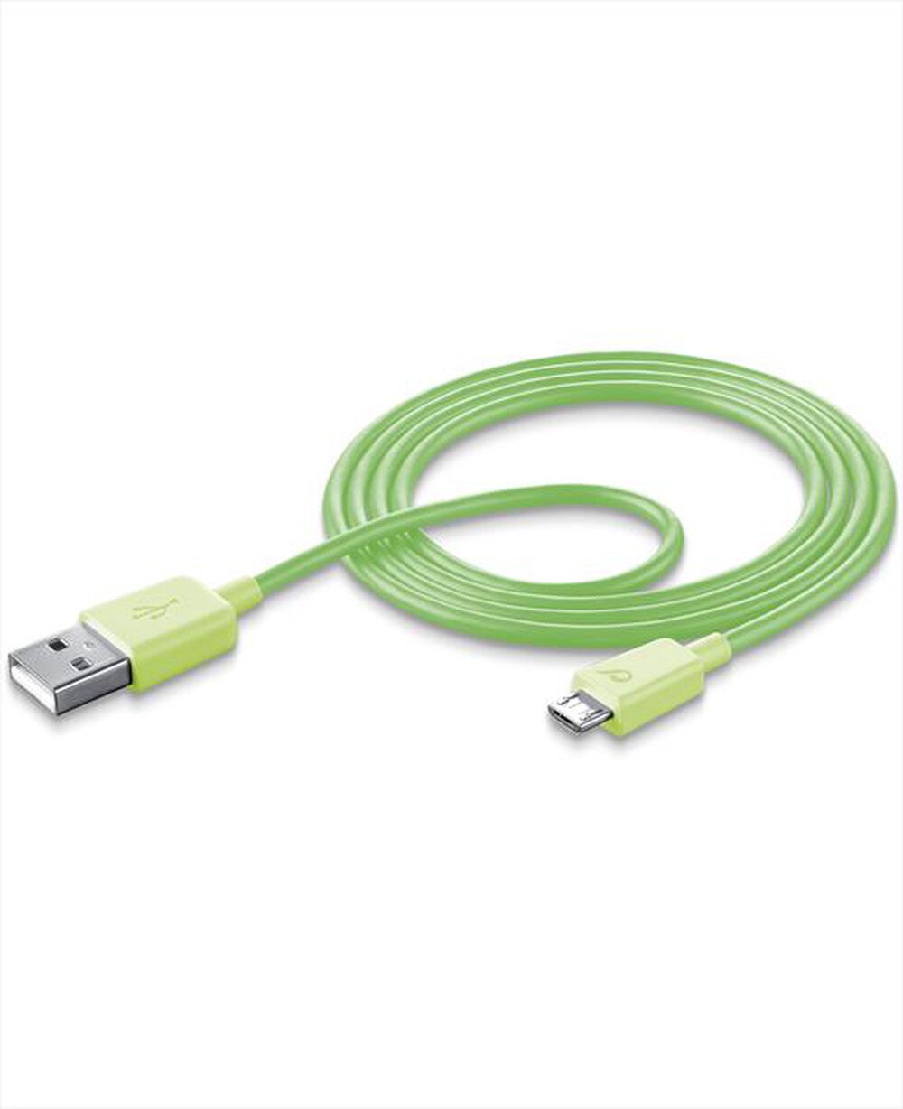 "CELLULARLINE - USB Data Cable - Micro USB-Verde"