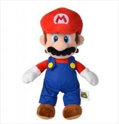 SIMBA - MARIO PERSONAGGIO PELUCHE CM.30 - LICENZA UFFICIAL-Multicolore